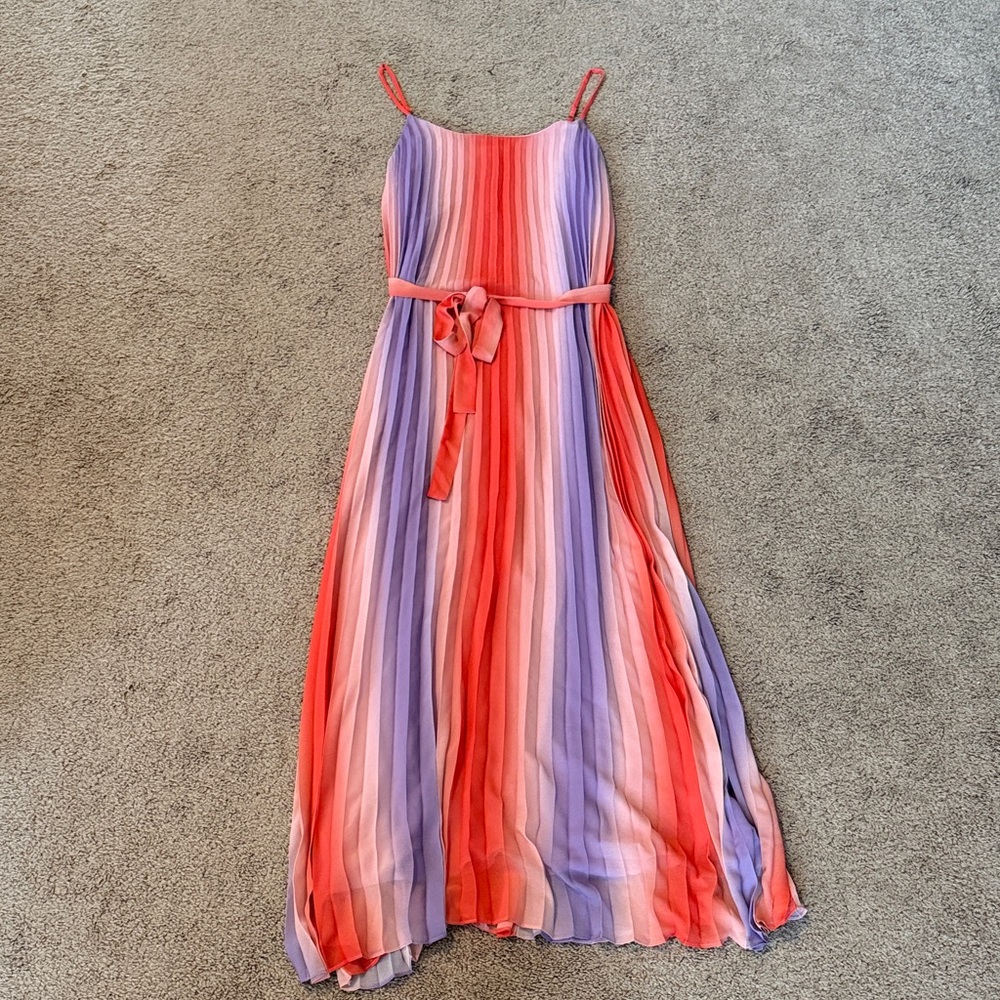 Skies Are Blue Striped Maxi Dress - Size Large